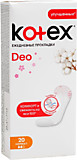 Прокладки ежедневные Kotex Deo Normal Liners 2кап(20шт)