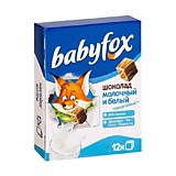 Шоколад молочный и белый Babyfox Полосатый 90гр
