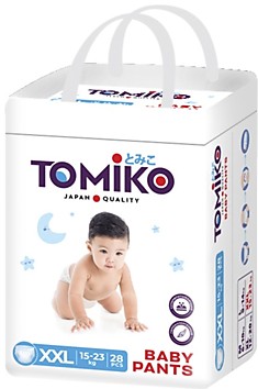 Подгузники-трусики Tomiko XXL28 (15-23кг)