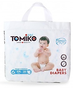 Подгузники Tomiko XXL38 (17+кг)