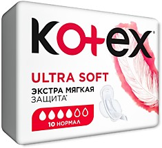 Прокладки Kotex Ultra Soft нормал (4кап) 10шт