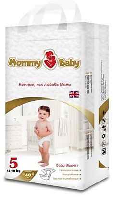 Подгузники Mommy Baby XL40 (12-18кг) Подгузники Mommy Baby XL40 (12-18кг)