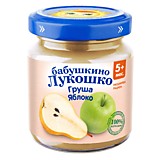 Пюре Бабушкино лукошко груша яблоко 100гр с 5мес