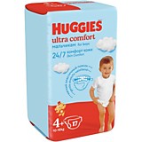 Подгузники Huggies Ultra Comfort 4+ (17шт) мальчикам 10-16кг