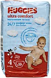 Подгузники Huggies Ultra Comfort 4 (19шт) мальчикам 8-14кг