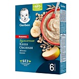 Каша Gerber Овсяная с бананом и яблоком 180гр БЕЗМОЛОЧНАЯ 