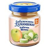 Пюре Бабушкино лукошко кабачок яблоко 100гр с 5мес