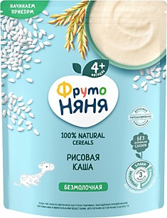 Каша ФрутоНяня рисовая 200гр безмолочная с 4 мес.