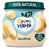 Пюре ФрутоНяня цыпленок 80гр с 6мес