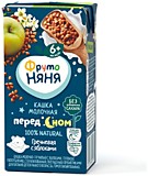 Каша Перед сном ФрутоНяня гречневая с яблоком 200мл молочная с 6 мес