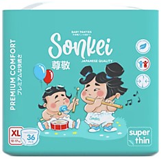 Подгузники-трусики Sonkei  Super Thin XL36 (12-17кг)