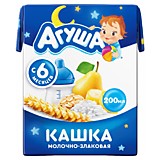Каша Агуша Засыпай-ка молочно- злаковая с грушей и бананом 200мл  с 6мес.