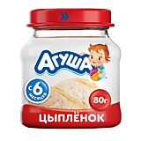 Пюре Агуша цыпленок 80гр с 6мес. Пюре Агуша цыпленок 80гр с 6мес.
