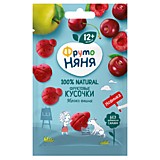 Фруктовые кусочки Фрутоняня яблоко, вишня 15гр с 12мес