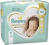 Подгузники Pampers Premium care 0 (22шт) 1,5-2,5кг