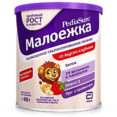 Питание PediaSure Малоежка со вкусом клубники 400гр