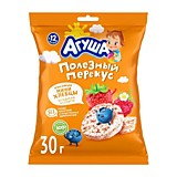 Хлебцы Агуша рисовые ягодное ассорти 30 г (с 12 мес)