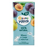 Сок ФрутоНяня яблоко-слива с мякотью 200мл с 5мес