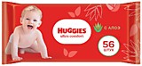 Влажные салфетки Huggies ultra comfort 56шт