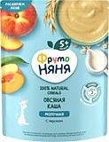 Каша ФрутоНяня овсяная персик 200гр молочная с 5 мес