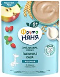 Каша ФрутоНяня пшеничная яблоко, земляника 200гр молочная с 6 мес