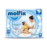Подгузники Molfix 6 (38шт) от15кг