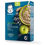 Каша Gerber Мультизлаковая с яблоком и черносливом 180гр БЕЗМОЛОЧНАЯ