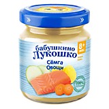 Пюре Бабушкино лукошко семга с овощами 100гр с 8мес