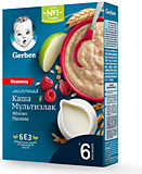 Каша Gerber Мультизлаковая с яблоком и малиной 180гр МОЛ 